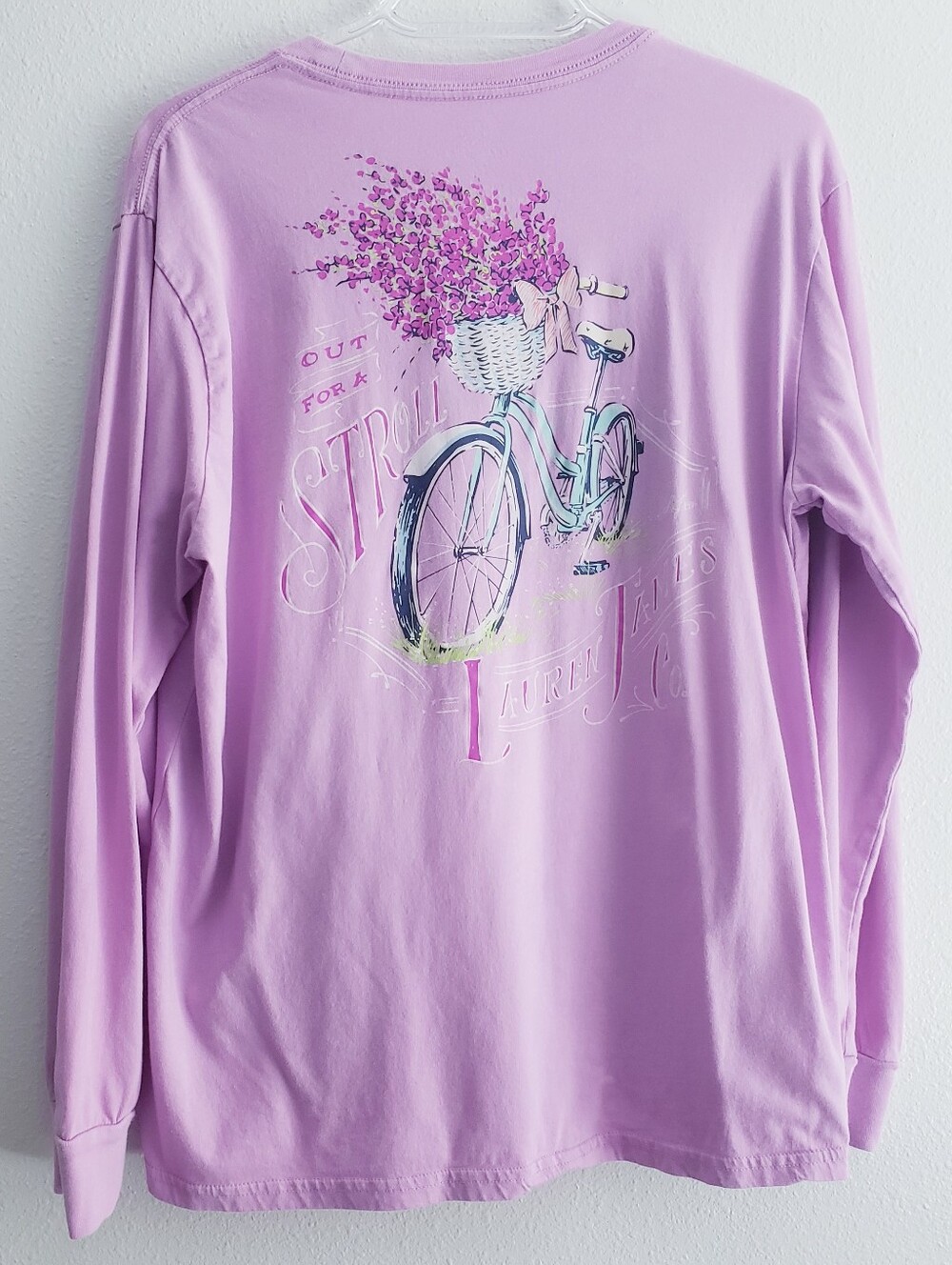 Lauren James Long Sleeve Flower Spring Bike Top